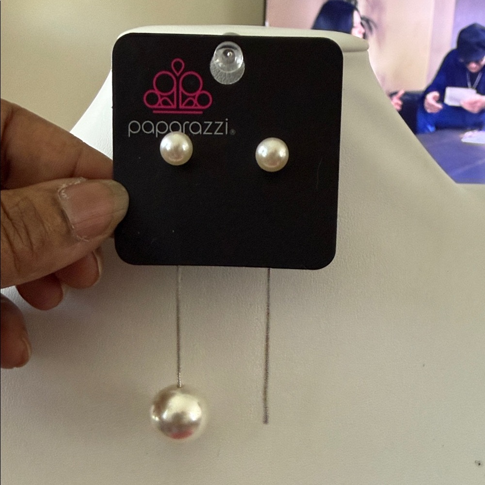 Paparazzi Classic Pearl Drop Earrings